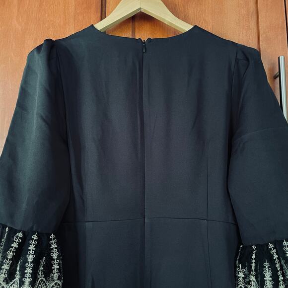 Pomander Place Black Lillith Dress Lace Maxi Size Large - Picture 8 of 11